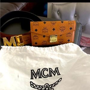 Used twice Mcm wallet belt set